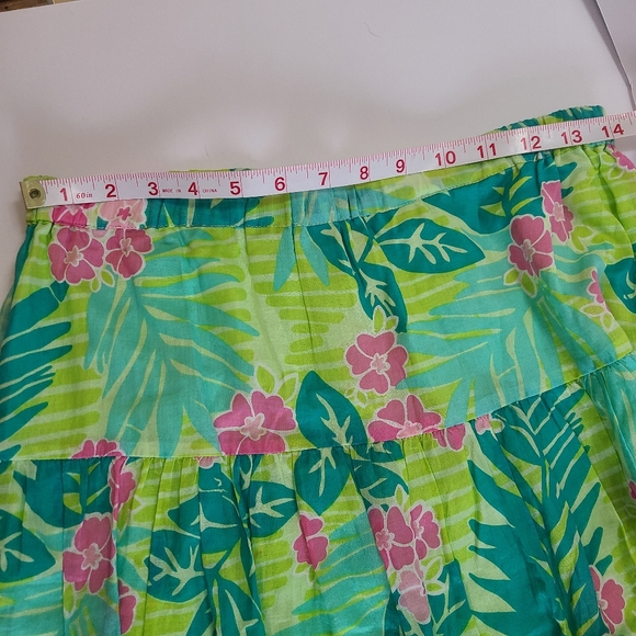 Lily Pulitzer Dopanine Tiered Colorful Summer Travel Skirt Size XS - Picture 6 of 9